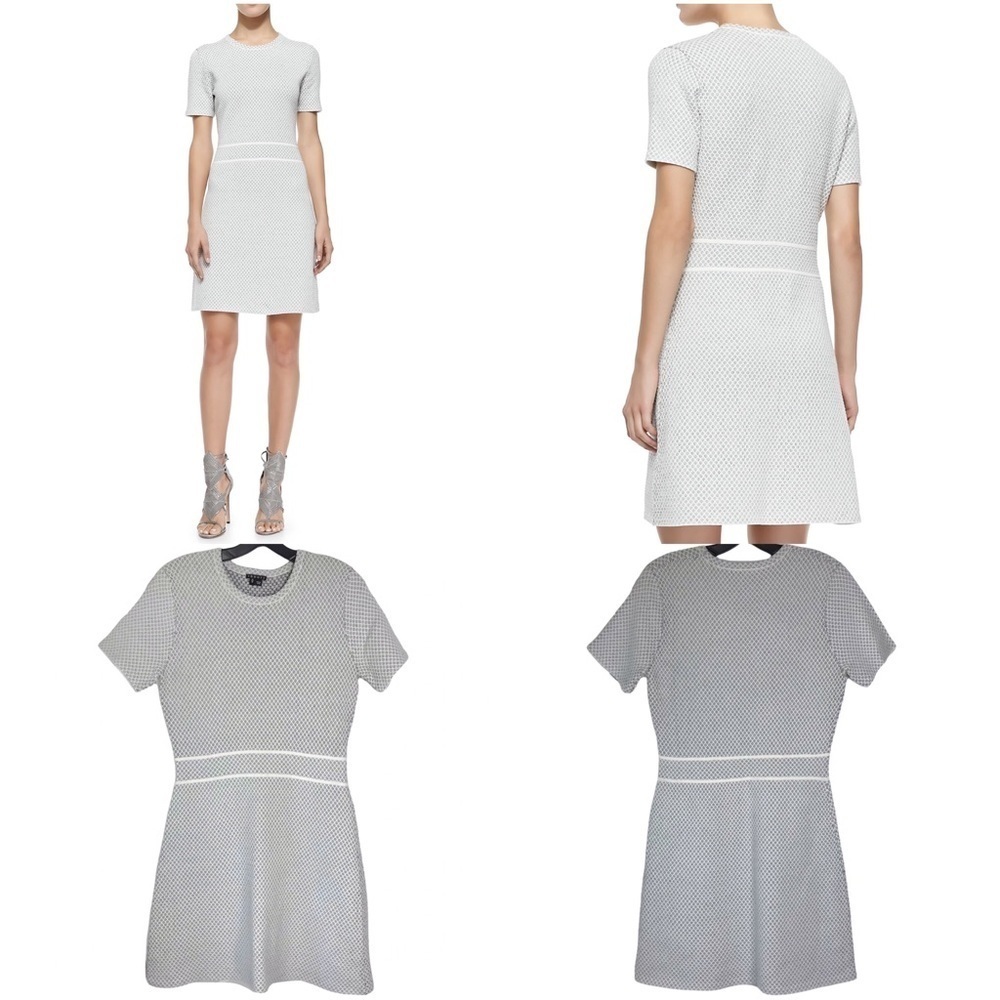 Theory Abreena Patterned A-Line Dress Size Medium